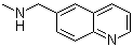 结构式 CAS# 179873-36-0, N-甲基-1-(6-喹啉基)甲胺