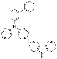structure of CAS# 1800580-10-2, 9-[1,1'-Biphenyl]-3-yl-3,3'-bi-9H-carbazole