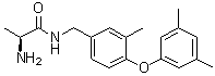 (2S)-2-Amino-N-[[4-(3,5-dimethylphenoxy)-3-methylphenyl]methyl]propanamide molecular structure (CAS 1821908-48-8)