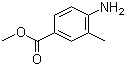 structure of CAS# 18595-14-7, Methyl 4-amino-3-methylbenzoate;Methyl 3-methyl-4-aminobenzoate
