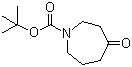 structure of CAS# 188975-88-4, N-Boc-hexahydro-1H-azepin-4-one;tert-Butyl 4-oxoazepane-1-carboxylate