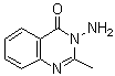 structure of CAS# 1898-06-2, 2-Methyl-3-amino-4-quinazolinone;3-Amino-2-methyl-4-quinazolone; 3-Amino-2-methylquinazolin-4-one; NSC 41279; NSC 525988