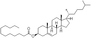 结构式 CAS# 1908-11-8, 胆固醇月桂酸酯