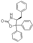 结构式 CAS# 191090-38-7, (4S)-4-苄基-5,5-二苯基-2-恶唑烷酮
