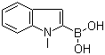 结构式 CAS# 191162-40-0, 1-甲基吲哚-2-硼酸