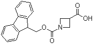 structure of CAS# 193693-64-0, Fmoc-L-Azetidine-3-carboxylic acid;N-[(9H-Fluoren-9-ylmethoxy)carbonyl]-L-azetidine-3-carboxylic acid