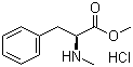 结构式 CAS# 19460-86-7, N-甲基-L-苯丙氨酸甲酯盐酸盐