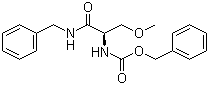 结构式 CAS# 196601-68-0, N-[(1R)-1-(甲氧基甲基)-2-氧代-2-[(苯基甲基)氨基]乙基]氨基甲酸苄酯