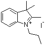 structure of CAS# 20205-29-2, 2,3,3-Trimethyl-1-propyl-3H-indolium iodide