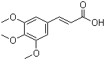 结构式 CAS# 20329-98-0, 3,4,5-三甲氧基肉桂酸
