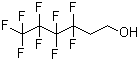 结构式 CAS# 2043-47-2, 1H,1H,2H,2H-全氟己-1-醇; 3,3,4,4,5,5,6,6,6-九氟-1-己醇
