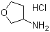 结构式 CAS# 204512-94-7, 3-氨基四氢呋喃盐酸盐