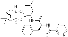 structure of CAS# 205393-22-2, Bortezomib-pinanediol;Bortezomib pinanediol ester; N-[(1S)-2-[[(1R)-1-[(3aS,4S,6S,7aR)-Hexahydro-3a,5,5-trimethyl-4,6-methano-1,3,2-benzodioxaborol-2-yl]-3-methylbutyl]amino]-2-oxo-1-(phenylmethyl)ethyl]-2-pyrazinecarboxamide