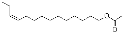 structure of CAS# 20711-10-8, (Z)-11-Tetradecen-1-ol acetate