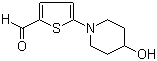 结构式 CAS# 207290-72-0, 5-(4-羟基哌啶)-2-噻吩甲醛