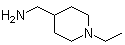 结构式 CAS# 21168-71-8, 1-乙基-4-哌啶甲胺