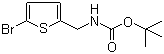 structure of CAS# 215183-27-0, tert-Butyl N-[(5-bromo-2-thienyl)methyl]carbamate