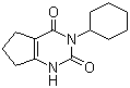 structure of CAS# 2164-08-1, Lenacil;3-Cyclohexyl-6,7-dihydro-1H-cyclopentapyrimidine-2,4-(3H,5H)-dione; Cyclohexyl-5,6-trimethyleneuracil; Cyclohexyl-6,7-dihydro-1H-cyclopentapyrimidine-2,4(3H,5H)-dione