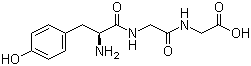 structure of CAS# 21778-69-8, L-Tyrosylglycylglycine;Enkephalin(1-3); Human beta-endorphin(1-3)