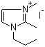 structure of CAS# 218151-78-1, 1,2-Dimethyl-3-propylimidazolium iodide;1-Propyl-2,3-dimethylimidazolium iodide; 2,3-Dimethylpropylimidazolium iodide; DMPII; N-Methyl-N'-n-propyl-2-methylimidazolium iodide