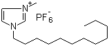 结构式 CAS# 219947-93-0, 1-十二烷基-3-甲基咪唑鎓六氟磷酸盐