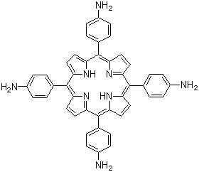 结构式 CAS# 22112-84-1, 5,10,15,20-四(4-氨基苯基)卟啉