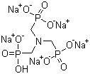 structure of CAS# 2235-43-0, [Nitrilotris(methylene)]tris-phosphonic acid pentasodium salt;ATMP pentasodium salt