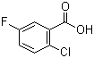 structure of CAS# 2252-50-8, 2-Chloro-5-fluorobenzoic acid;5-Fluoro-2-chlorobenzoic acid