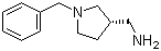 结构式 CAS# 229323-07-3, (3S)-1-(苯甲基)-3-吡咯烷甲胺
