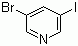 结构式 CAS# 233770-01-9, 3-溴-5-碘吡啶