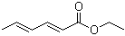 结构式 CAS# 2396-84-1, (E,E)-2,4-己二烯酸乙酯