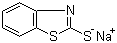 structure of CAS# 2492-26-4, Sodium mercaptobenzothiazole ;Sodium 2-mercaptobenzothiolate; Sodium benzothiazole-2-thiolate; 2(3H)-Benzothiazolethione sodium salt