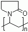 结构式 CAS# 25249-54-1, 交联聚乙烯基吡咯烷酮