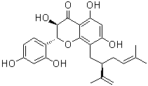 结构式 CAS# 254886-77-6, Kushenol X