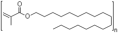 结构式 CAS# 25639-21-8, 甲基丙烯酸十八酯聚合物
