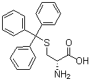 structure of CAS# 25840-82-8, S-Trityl-D-cysteine;S-(Triphenylmethyl)-D-cysteine