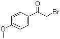 2-Bromo-4'-methoxyacetophenone molecular structure (CAS 2632-13-5)
