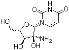 structure of CAS# 26889-39-4, 2'-Amino-D-uridine;2'-NH2-dU
