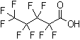 结构式 CAS# 2706-90-3, 全氟戊酸