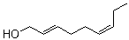 结构式 CAS# 28069-72-9, (E,Z)-2,6-壬二烯醇