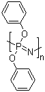 结构式 CAS# 28212-48-8, 聚(二苯氧基膦腈)