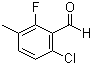 结构式 CAS# 286474-59-7, 6-氯-2-氟-3-甲基苯甲醛