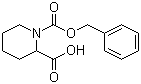 结构式 CAS# 28697-07-6, 1-N-Cbz-2-哌啶甲酸; 1-N-苄氧羰基-2-哌啶甲酸