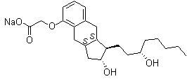 结构式 CAS# 289480-64-4, 曲前列尼尔钠