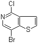 结构式 CAS# 29064-76-4, 7-溴-4-氯噻吩并[3,2-c]吡啶