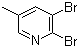结构式 CAS# 29232-39-1, 2,3-二溴-5-甲基吡啶