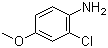结构式 CAS# 29242-84-0, 2-氯-4-甲氧基苯胺