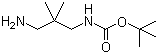 结构式 CAS# 292606-35-0, N-(3-氨基-2,2-二甲基丙基)氨基甲酸叔丁酯