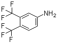 structure of CAS# 2965-07-3, 3,4-Bis(trifluoromethyl)aniline