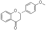结构式 CAS# 3034-08-0, (2S)-2,3-二氢-2-(4-甲氧基苯基)-4H-1-苯并吡喃-4-酮